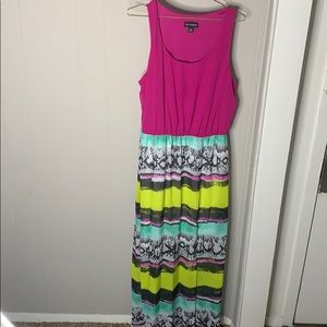 Pattern maxi dress